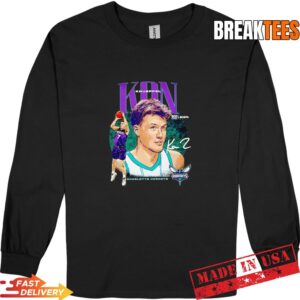 Kon Knueppel Charlotte Hornets Basketball Signature Graphic T-Shirt 2