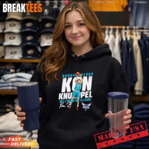 Kon Knueppel most 3 pointers made in a season Charlotte Hornets basketball Shirt 1