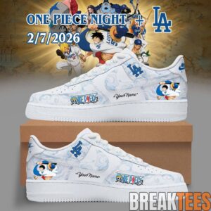 LA Dodgers x One Piece Night 2026 Custom Air Force 1 Shoes
