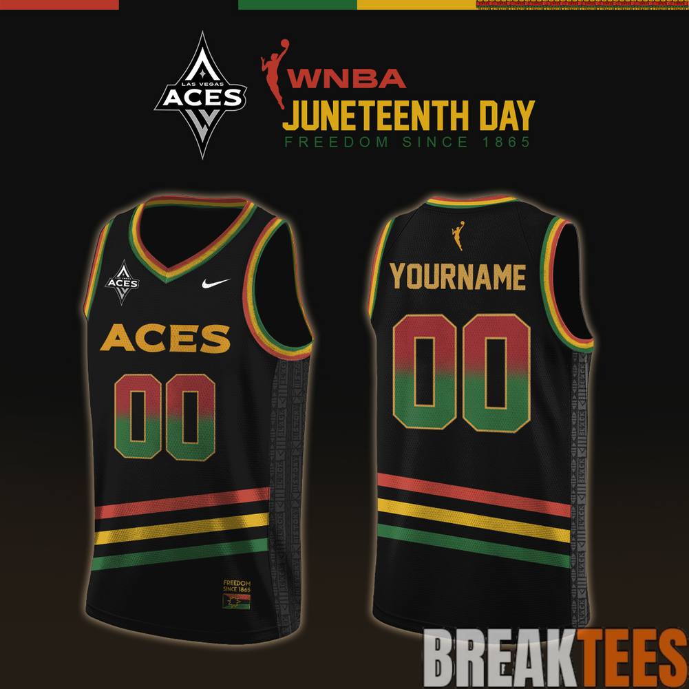 Las Vegas Aces 2026 WNBA x Juneteenth Day Basketball Jersey Las Vegas Aces 2026 WNBA x Juneteenth Day Basketball Jersey