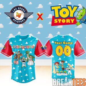 Las Vegas Aviators x Toy Story Night Custom Baseball Jersey