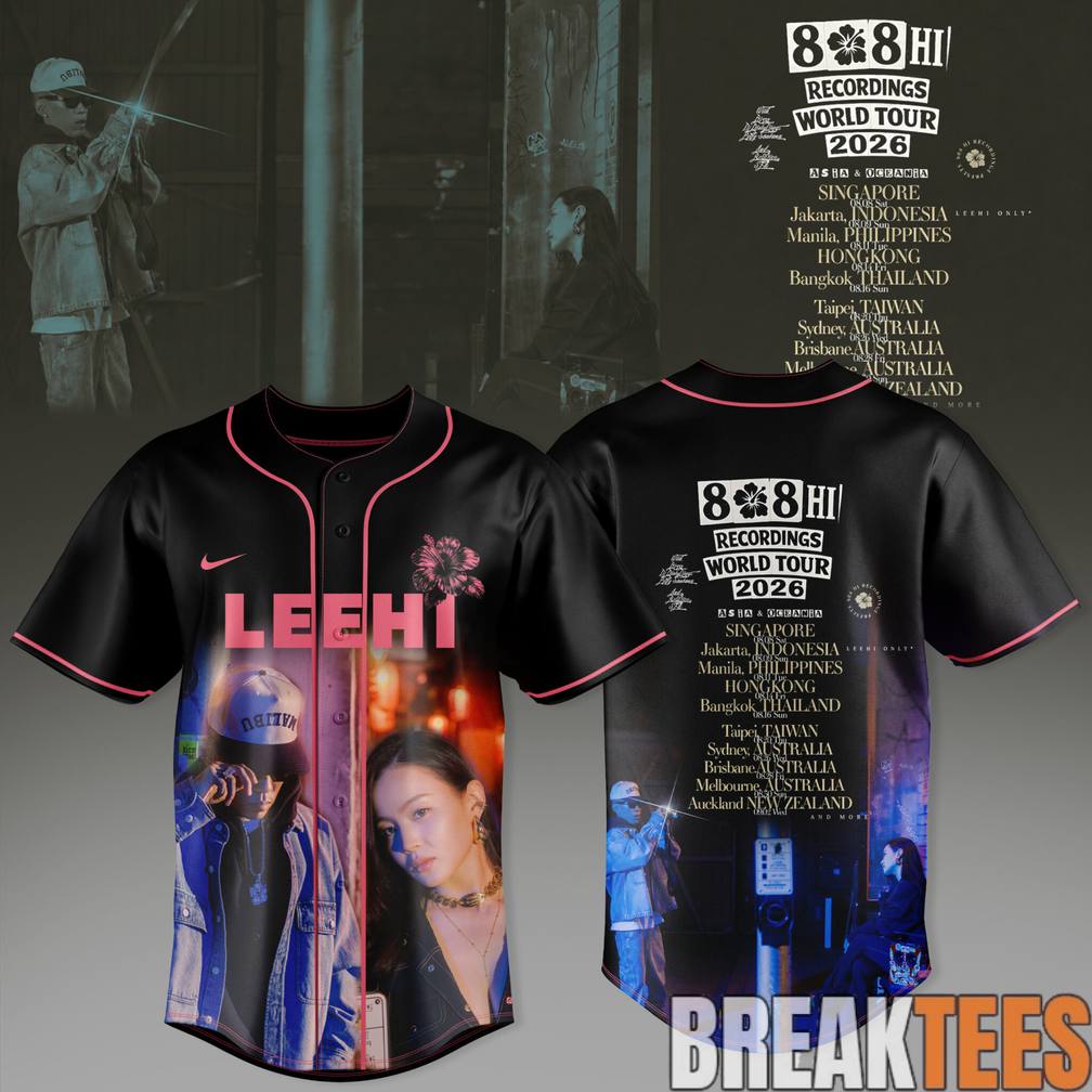 LeeHi x Dok2 808 HI Recordings World Tour 2026 Baseball Jersey LeeHi x Dok2 808 HI Recordings World Tour 2026 Baseball Jersey