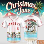 Los Angeles Angels x Christmas in June Baseball Jersey 1