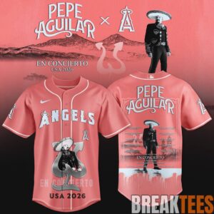 Los Angeles Angels x Pepe Aguilar  En Concierto USA 2026 Baseball Jersey