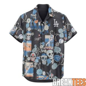 Los Angeles Dodgers Da De Los Muertos 2026 Hawaiian Shirt 1