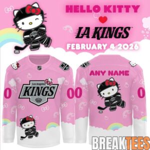 Los Angeles Kings x Hello Kitty 2026 Custom Hockey Jersey