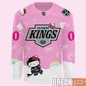 Los Angeles Kings x Hello Kitty 2026 Custom Hockey Jersey 1