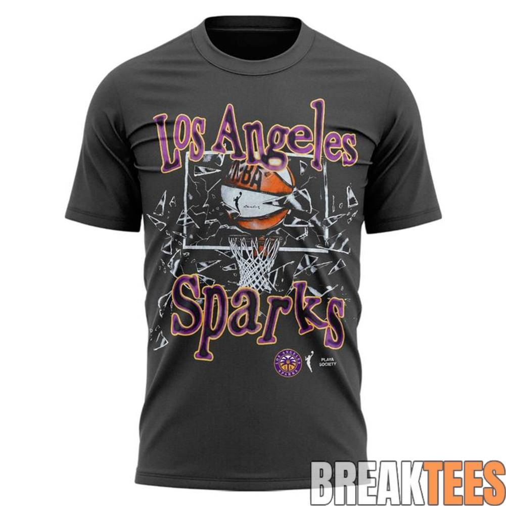 Los Angeles Sparks 2026 New T-Shirt – Grey Los Angeles Sparks 2026 New T-Shirt – Grey