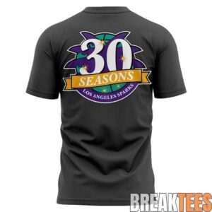 Los Angeles Sparks 2026 New T-Shirt - Grey 2 Los Angeles Sparks 2026 New T-Shirt - Grey 2