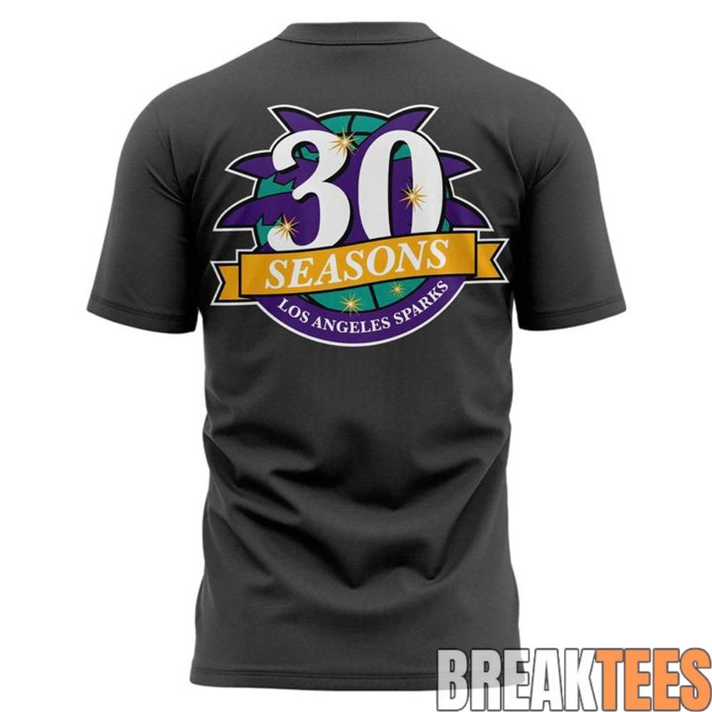 Los Angeles Sparks 2026 New T-Shirt – Grey Los Angeles Sparks 2026 New T-Shirt – Grey