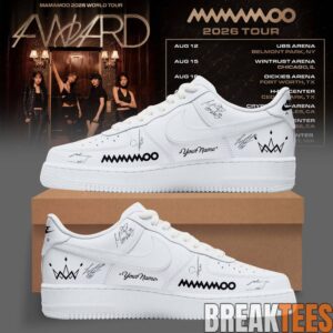 MAMAMOO World Tour 4WARD 2026 Signature Custom Air Force 1 Shoes