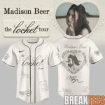Madison Beer The Locket Tour 2026 Vintage Locket Script Baseball Jersey 1