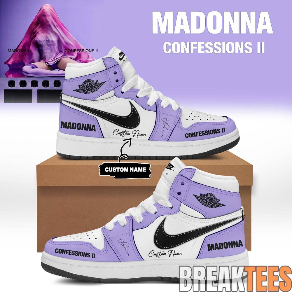 Madonna Album ”Confessions II” Custom AJ1 Shoes Madonna Album ”Confessions II” Custom AJ1 Shoes