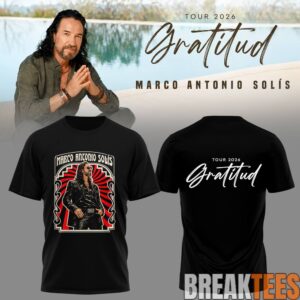 Marco Antonio Sols Gratitud Tour 2026 El Buki Black Tee