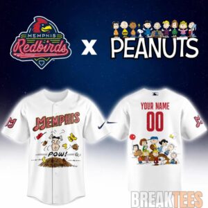 Memphis Redbirds Peanuts Night MiLB 2026 Personalized Baseball Jersey