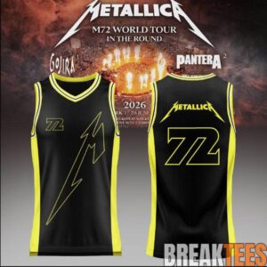 Metallica – M72 World Tour 2026 Basketball Jersey