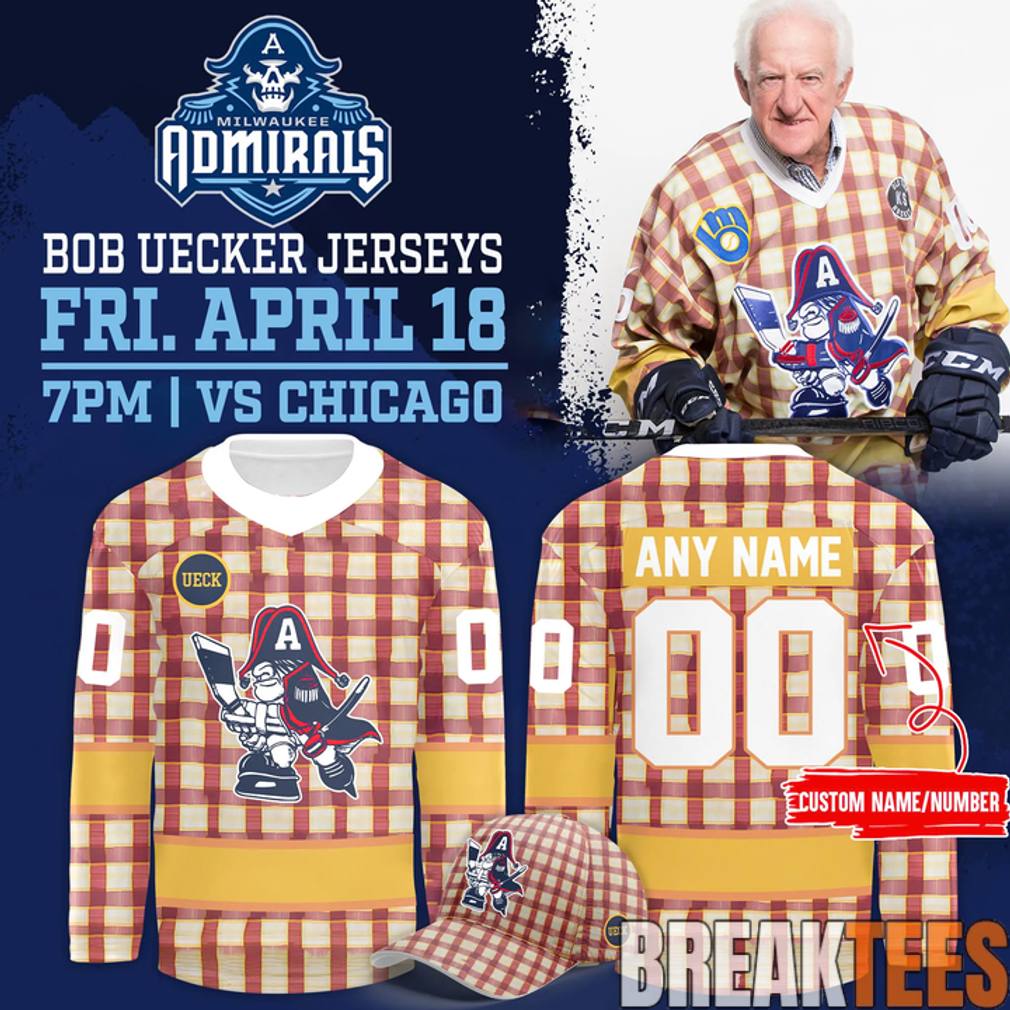 Milwaukee Admirals x Bob Uecker Hockey Jersey Milwaukee Admirals x Bob Uecker Hockey Jersey
