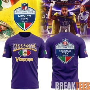 Minnesota Vikings 2026 NFL Mexico City Game Shirt