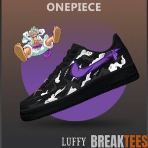 Monkey D Luffy One Piece Special Black Cloud Air Force 1 Shoes