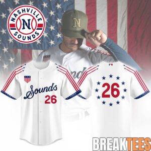 Nashville Sounds Military Appreciation Custom Jersey