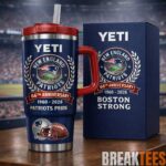 New England Patriots 66th Anniversary Patriots Pride YETI Tumbler 1
