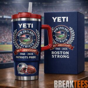 New England Patriots 66th Anniversary Patriots Pride YETI Tumbler
