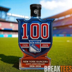 New York Rangers 100th Anniversary Limited Edition Whiskey Bottle 1