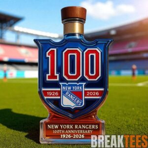 New York Rangers 100th Anniversary Limited Edition Whiskey Bottle 2