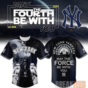 New York Yankees x Star Wars Night 2026 May the Force Be With You Baseball Jersey