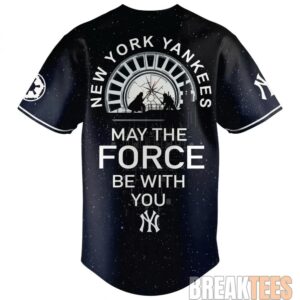 New York Yankees x Star Wars Night 2026 May the Force Be With You Baseball Jersey 1