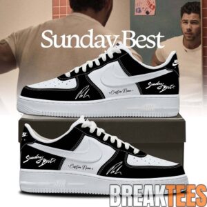 Nick Jonas Sunday Best Handprinted Custom Air Force 1