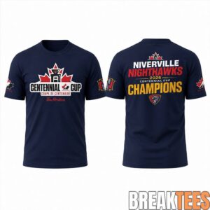 Niverville Nighthawks 2026 Centennial Cup Champions T-Shirt 1