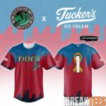 Norfolk Tides x Tuckers Ice Cream Custom Baseball Jersey 1