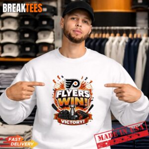 Official Philadelphia Flyers win victory ICE HOCKEY Shirt 3
