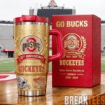 BreakTees 21 Ohio State Buckeyes Go Bucks 135th Anniversary YETI Tumbler 1