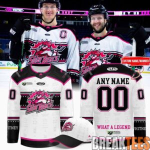 Orlando Solar Bears Pink Whitney Hockey Jersey
