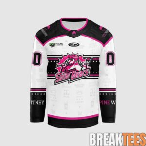 Orlando Solar Bears Pink Whitney Hockey Jersey 1