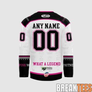Orlando Solar Bears Pink Whitney Hockey Jersey 2