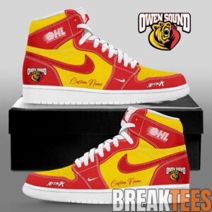 Owen Sound Attack Custom Air Jordan 1 Sneaker