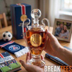 PSG 2025-2026 Back-to-Back UCL Champions Commemorative Whiskey Bottle 1