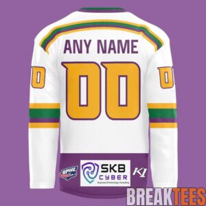 Peoria Rivermen Mighty Ducks Night Hockey Jersey 2