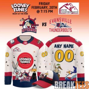 Peoria Rivermen x Looney Tunes Hockey Jersey