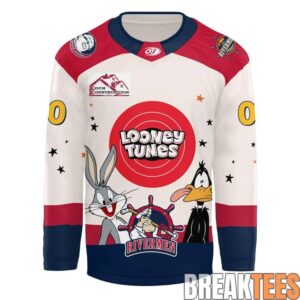 Peoria Rivermen x Looney Tunes Hockey Jersey 1