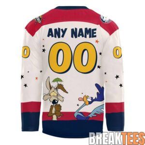 Peoria Rivermen x Looney Tunes Hockey Jersey 2
