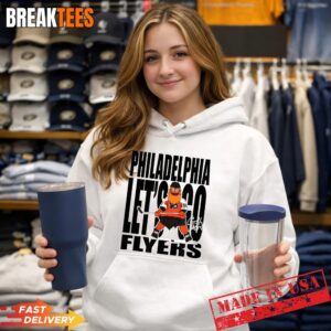Philadelphia Flyers Gritty Mascot Let's Go NHL Licensed T-Shirt 1