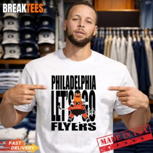 Philadelphia Flyers Gritty Mascot Let’s Go NHL Licensed T-Shirt