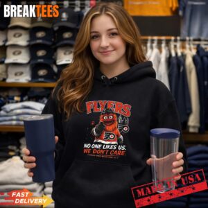 Philadelphia Flyers NHL Gritty no one likes us we dont care T-Shirt 1