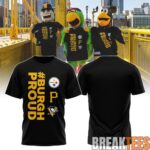 Pittsburgh Steelers Burgh Proud Black Gold Unity Shirt 1