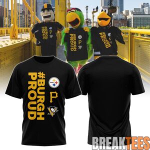 Pittsburgh Steelers Burgh Proud Black Gold Unity Shirt