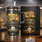 Pittsburgh Steelers Terrible Towel 50th Anniversary YETI Tumbler 1